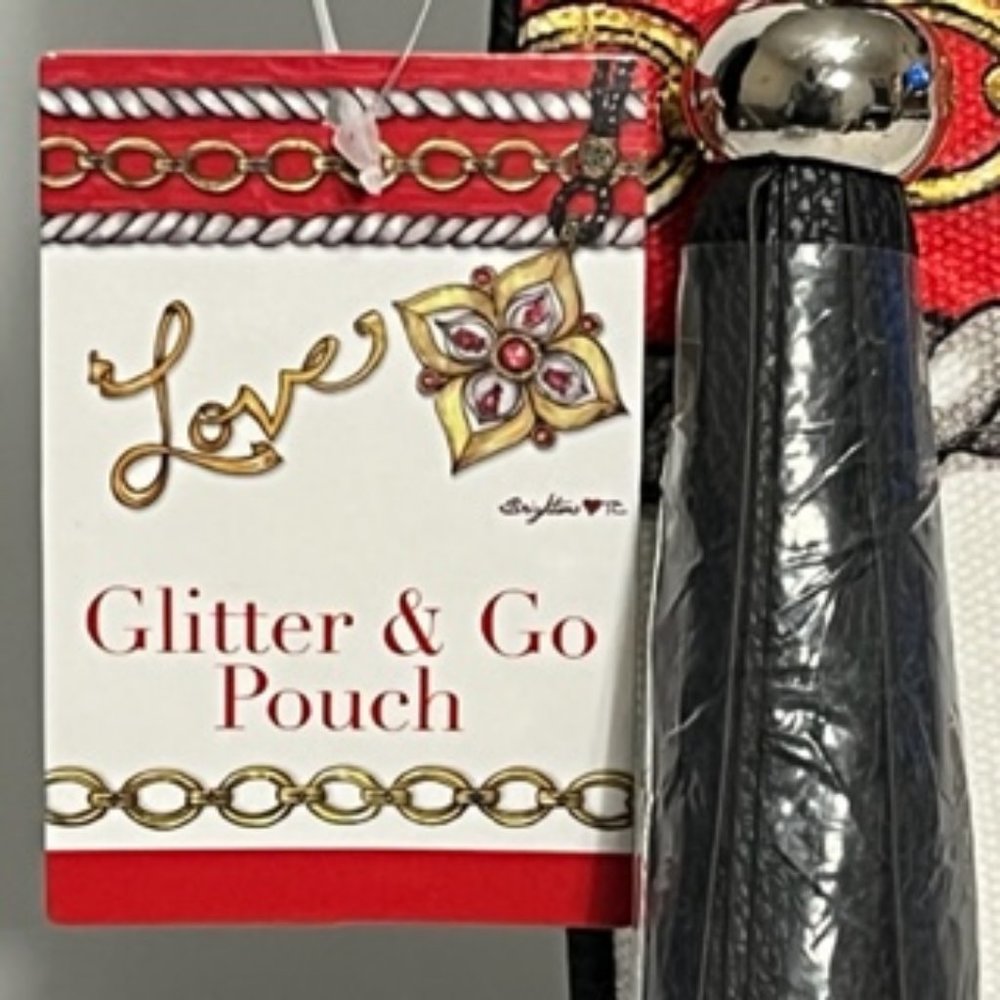 BRIGHTON "Love" Glitter & Go Crossbody Pouch NWT - Picture 4 of 16